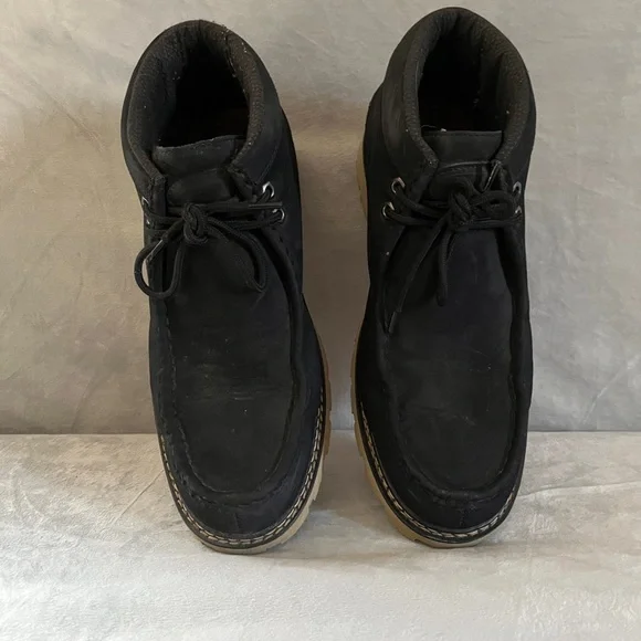 Lugz Men's Sandstone Chukka Boot Black/Cream Size 11